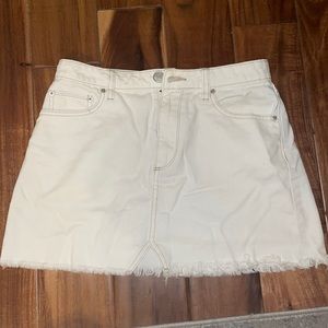 BDG White Jean Skirt